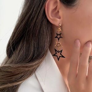 Bohemian Star Dangle Earrings Star Drop